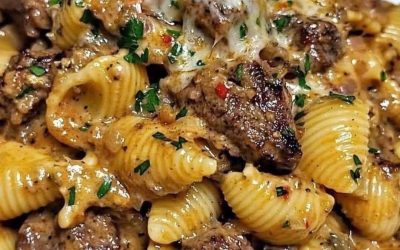 Creamy Paprika Steak Shells