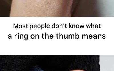 Most people don’t know what a thumb ring means