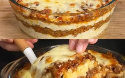The Most Delicious Dinner in 10 Minutes: Cheesy Ground Beef & Mashed Potato Casserole