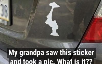 Why Drivers Display This Upside-Down Sticker on Their Cars