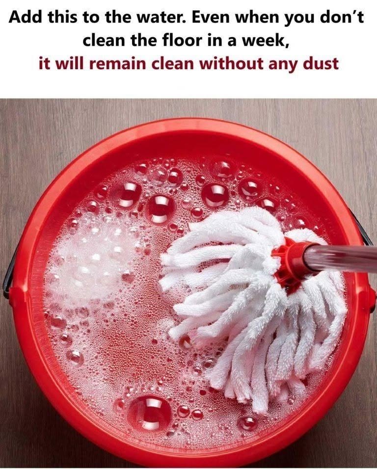 Add This to Your Mop Water—And Keep Your Floors Dust-Free for a Week Without Cleaning