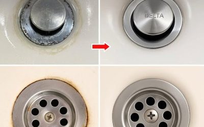 How to remove the dark circle around the faucets