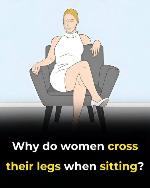 Why do women cross their legs when sitting? see…