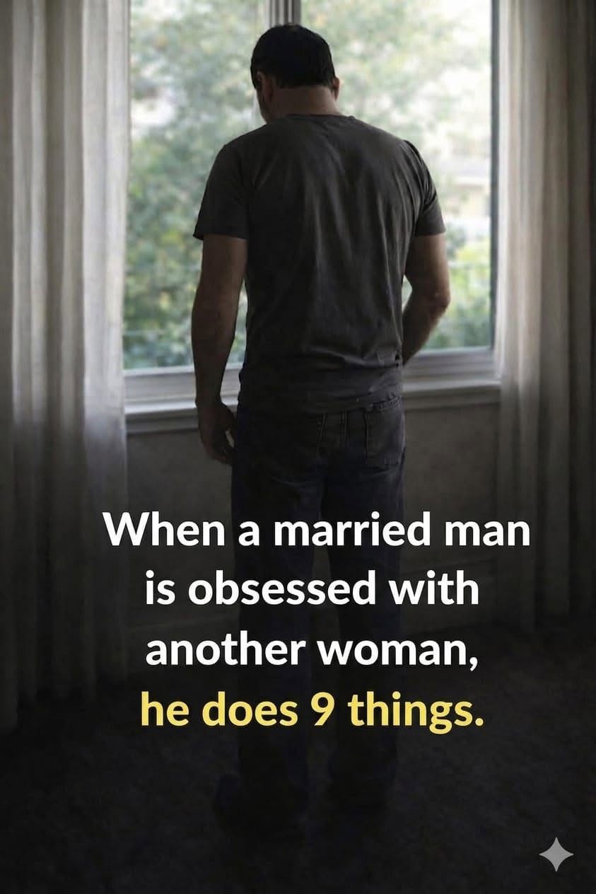 When a married man is attracted to another woman, he does these 9 things