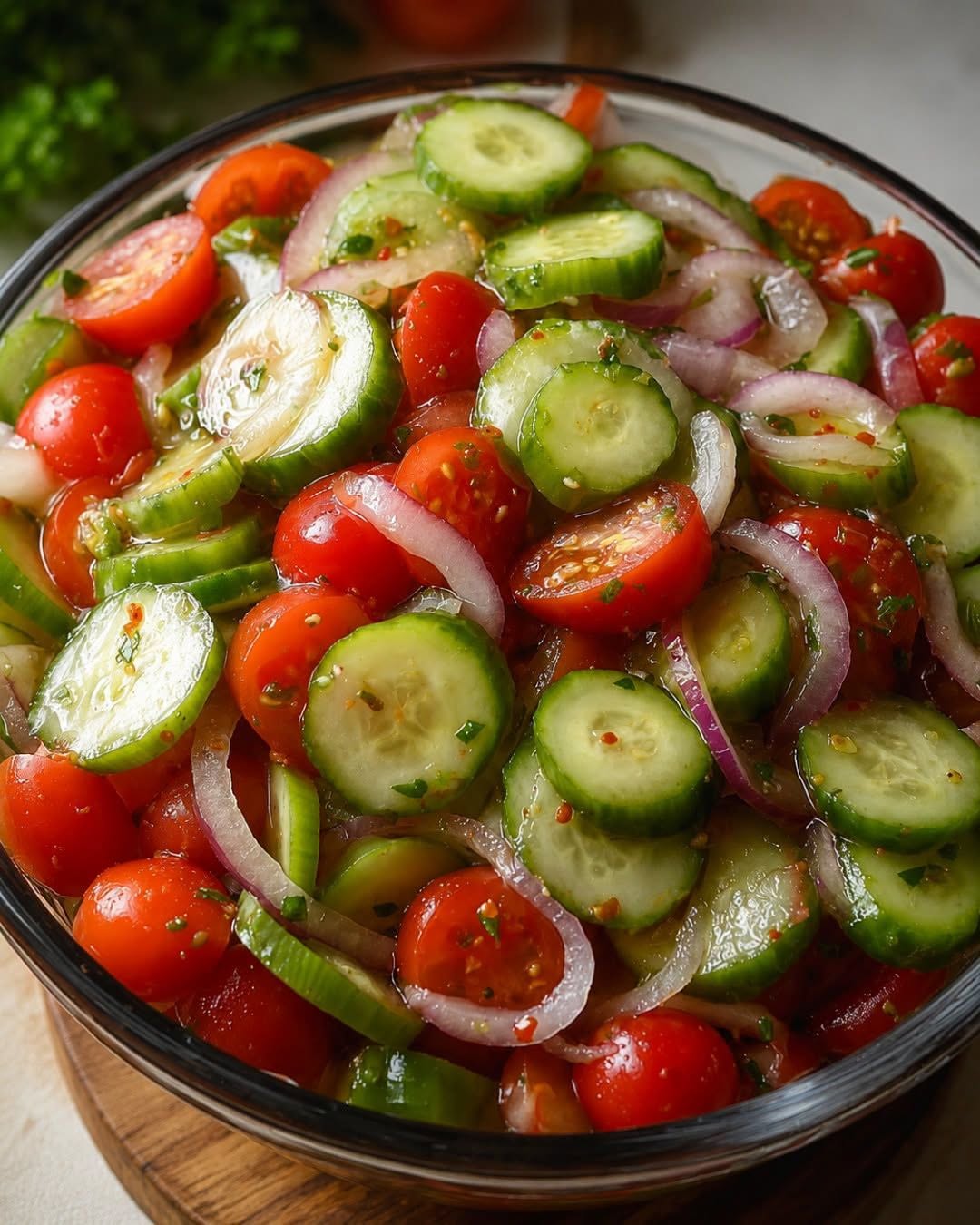 Marinated Cucumbers, Onions, and Tomatoes: A Refreshing Summer Side Dish