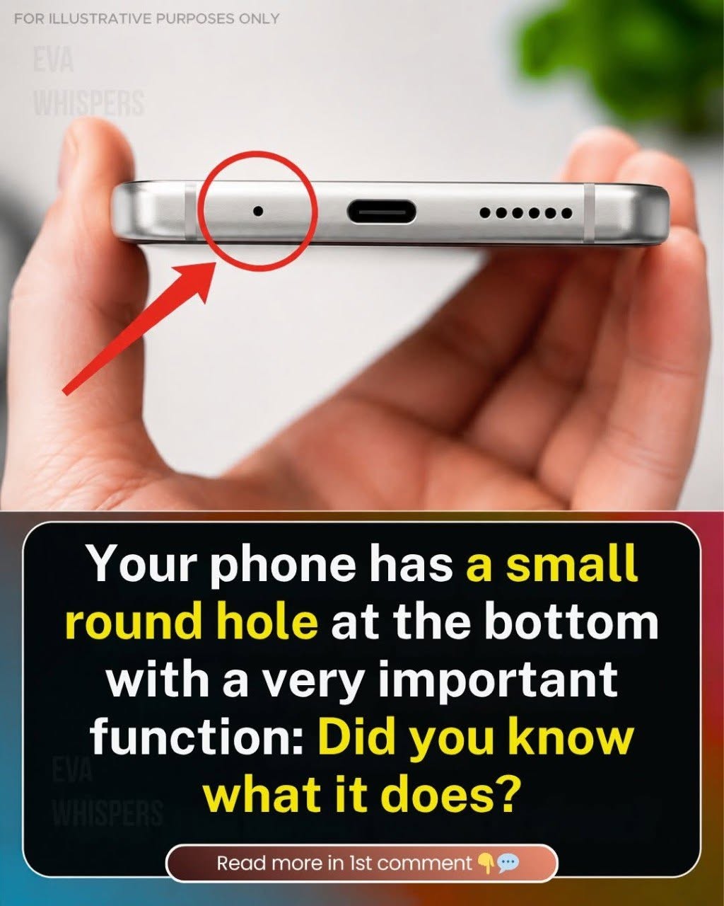 What That Tiny Hole at the Bottom of Your Phone Really Does