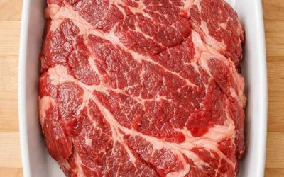 Toss a chuck roast in the baking dish with 4 other ingredients and watch your family come running back for seconds before you’ve even sat down