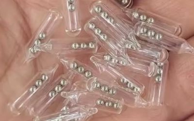 Identifying Small Glass Tubes Containing Three Tiny Ball Bearings