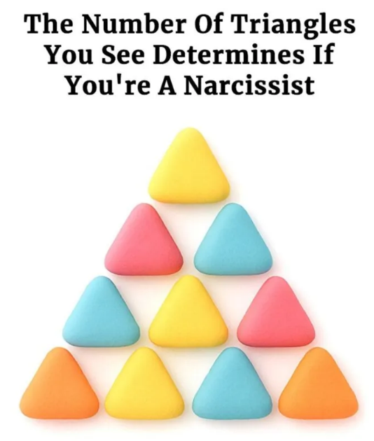 What the Number of Triangles You See Reveals About Your Personality and Perception