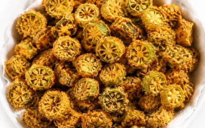 Crispy Fried Okra with Cornmeal Coating