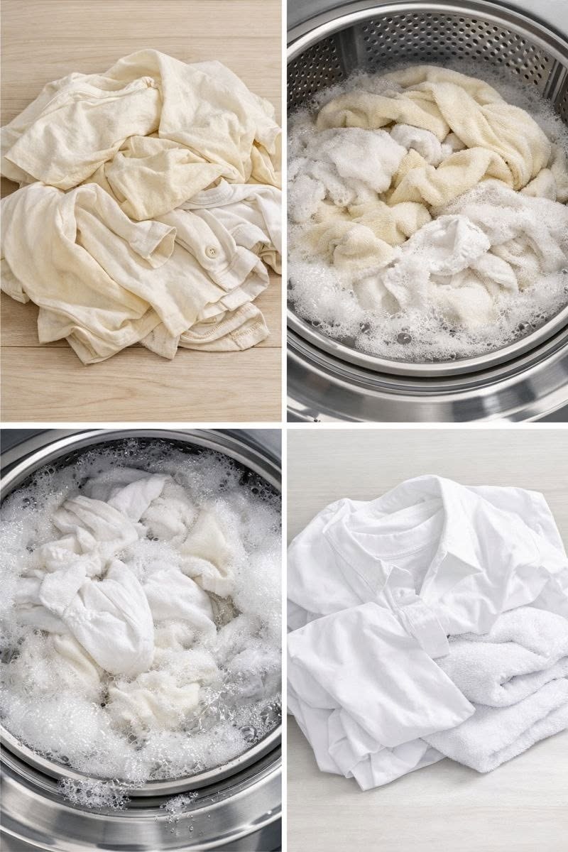 Washing machine, forget the bleach: This ingredient beautifies the clothes.